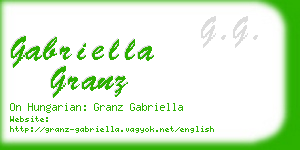gabriella granz business card